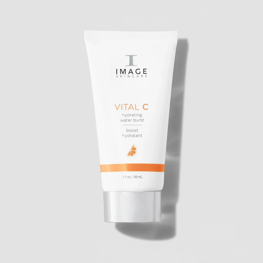 Skincare tube labeled 'Vital C' by Image Skincare on a white background