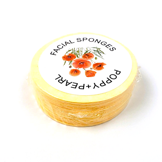 Poppy + Pearl Facial Cleansing Sponge - 25 pack (just the sponges)
