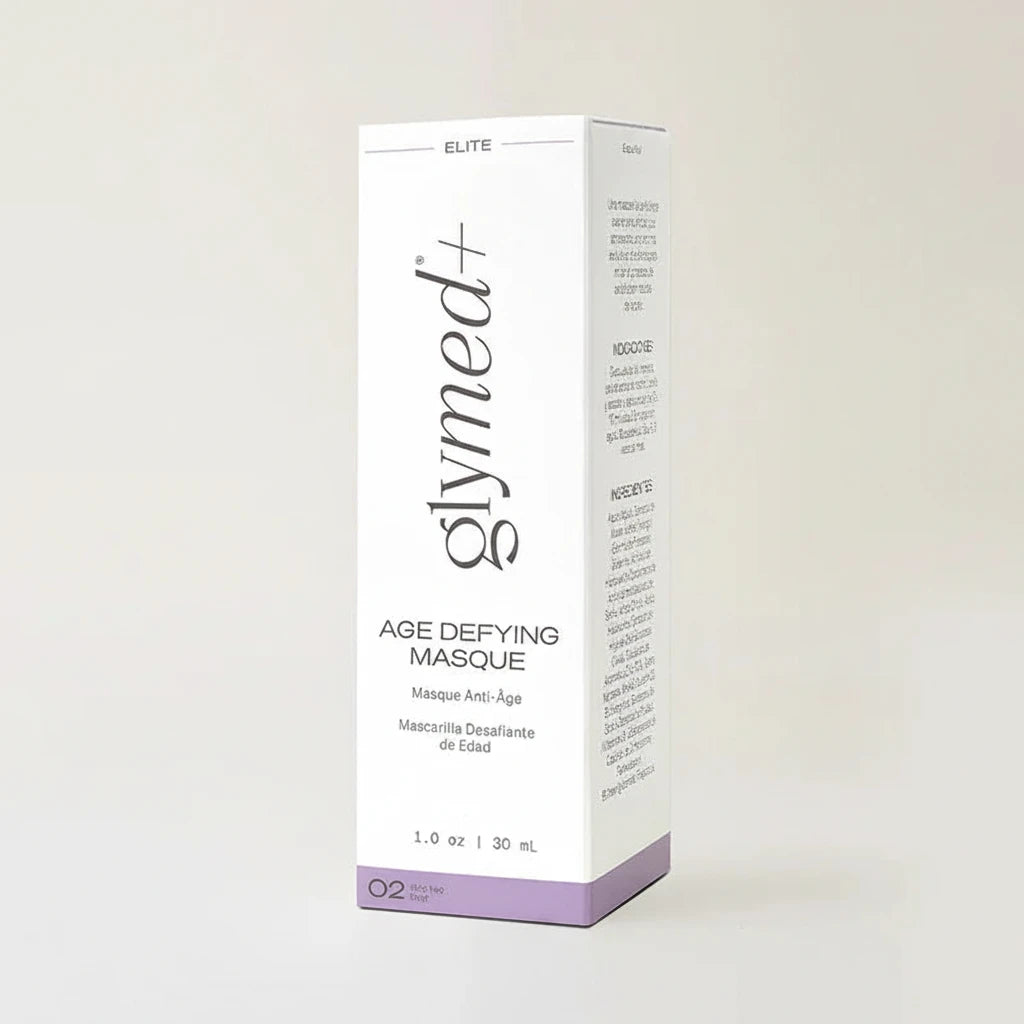 Glymed Plus Age Defying Masque packaging on a white background