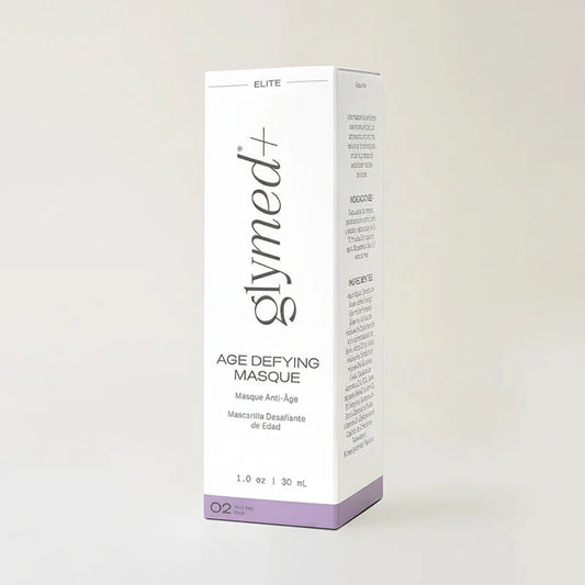 Glymed Plus Age Defying Masque packaging on a white background