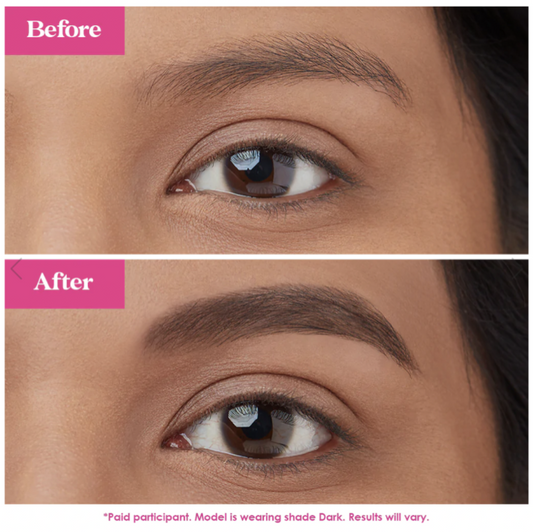 Grande Cosmetics GrandeBROW-FILL Volumizing Brow Gel with Fibers & Peptides | Dark